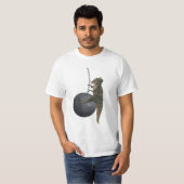 T-Rex Dinosaur Wrecking Ball T-shirt (Voorkant volledig)