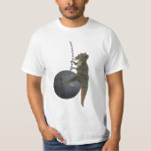 T-Rex Dinosaur Wrecking Ball T-shirt (Voorkant)