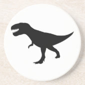 T Rex Dinosaur Zandsteen Onderzetter (Voorkant)