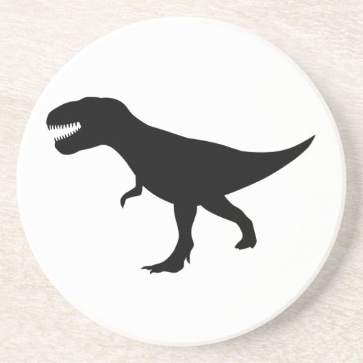T Rex Dinosaur Zandsteen Onderzetter (Voorkant)