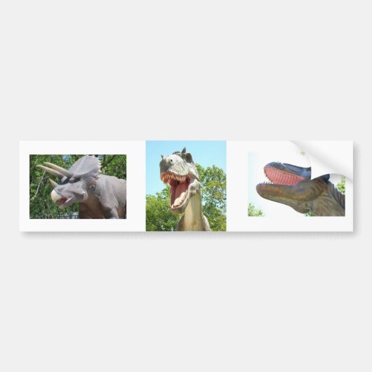 T-Rex Dinosaurs Bumpersticker (Voorkant)