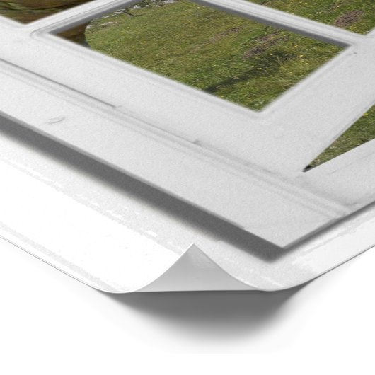 T-Rex Dinosaurs Faux Uitzicht Poster (Hoek)