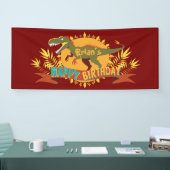 T-rex Dinosaurs kind Verjaardag Banner (Beurs)