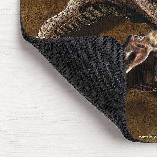 T-Rex Dinosaurs & Wildlife Mousepad Muismat (Hoek)