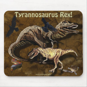 T-Rex Dinosaurs & Wildlife Mousepad Muismat