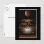 T-REX DINOSAURUS Briefkaart (Voorkant / Achterkant)