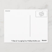 T-REX DINOSAURUS Briefkaart (Achterkant)