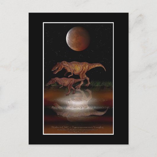 T-REX DINOSAURUS Briefkaart (Voorkant)