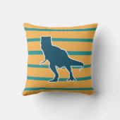 T-rex dinosaurus cartoon kleurrijke jongens kussen (Achterkant)