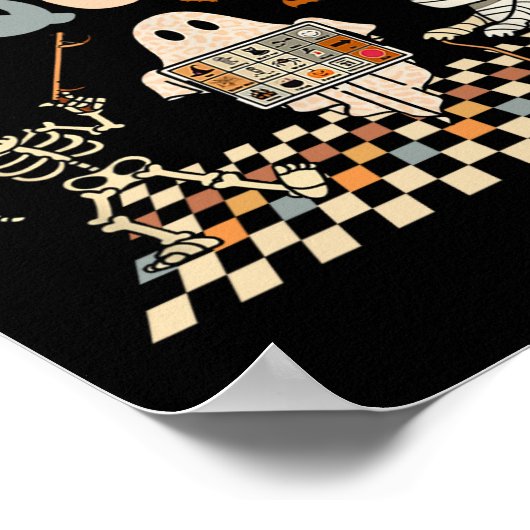 T Rex Dinosaurus en Monster Truck Borstkanker Boek Poster (Hoek)