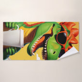 T-rex dinosaurus grappig badhanddoek (Badhanddoek)