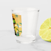 T-rex dinosaurus grappig shot glas (Rechts)