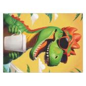 T-rex dinosaurus grappig tafelkleed (Voorkant (Horizontaal))