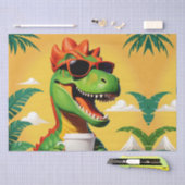 T-rex dinosaurus grappig tissuepapier (Craft)