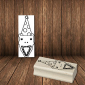 T-Rex Dinosaurus Hoofd Verjaardagsfeestje Rubberstempel