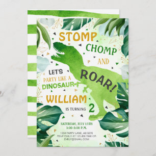 T rex dinosaurus jongen verjaardag kaart