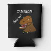 T-rex Dinosaurus Koelbox Gepersonaliseerde Naam Ki Blikjeskoeler (Voorkant)