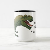 T-Rex Dinosaurus Koffie Eerst Dan Jaag Ik Mok (Midden)