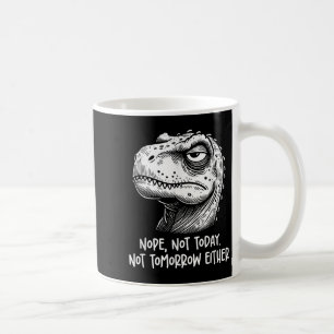 T-rex dinosaurus Nee Niet Vandaag Niet Morgen Ook  Koffiemok