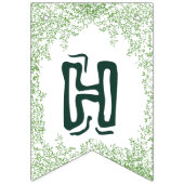 T-Rex Dinosaurus Oerwoud Happy Birthday Vlaggetjes (Tweede vlag)