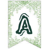 T-Rex Dinosaurus Oerwoud Happy Birthday Vlaggetjes (Derde vlag)