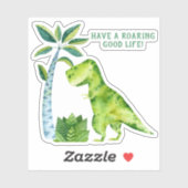 *~* T-Rex Dinosaurus Palm brullend goed leven Sticker (Vel)