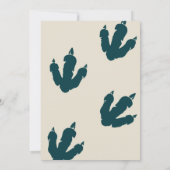 T-Rex Dinosaurus Party Dier Verjaardagsfeest Kaart (Achterkant)