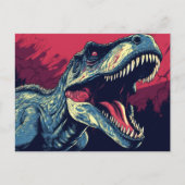 T-Rex dinosaurus reptiel Briefkaart (Voorkant)
