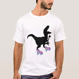 T-rex Dinosaurus Roller Skating Grappig T-shirt