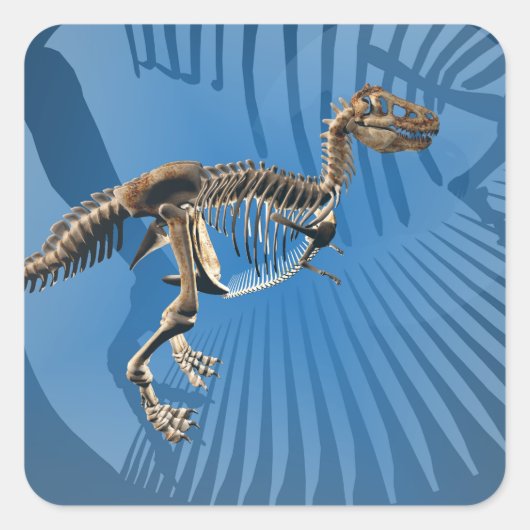 T. rex dinosaurus skelet stickers (Voorkant)