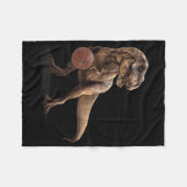 T Rex-dinosaurus speelt skelet grappige dinosaurus Fleece Deken (Voorkant (Horizontaal))