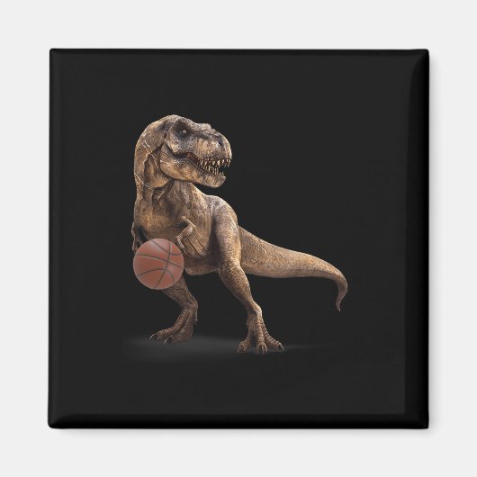T Rex-dinosaurus speelt skelet grappige dinosaurus Magneet (Voorkant)