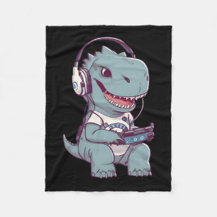 T. Rex-dinosaurus Spelen Videogame Gamer PL Fleece Deken
