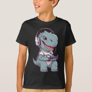 T. Rex-dinosaurus Spelen Videogame Gamer PL T-shirt