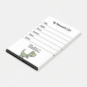 T-Rex Dinosaurus Student Huiswerk Takenlijst Post-it® Notes (Schuin)