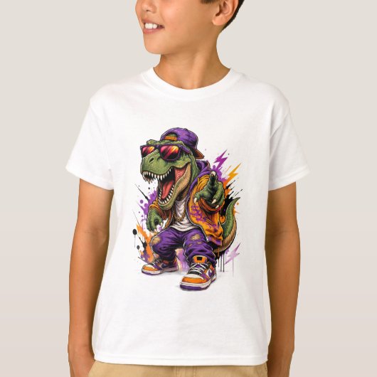 T rex dinosaurus t-shirt (Voorkant)