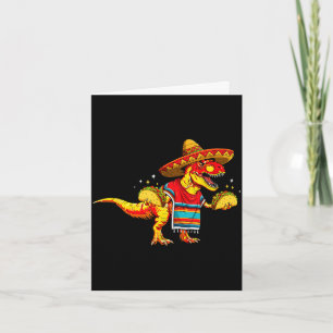 T-rex dinosaurus taco liefhebber cinco de mayo som kaart
