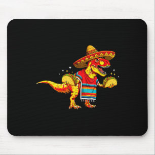 T-rex dinosaurus taco liefhebber cinco de mayo som muismat