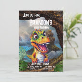 T-Rex, Dinosaurus verjaardag, Kaart (Staand voorkant)