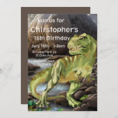 T-Rex, Dinosaurus verjaardag, Kaart (Voorkant / Achterkant)