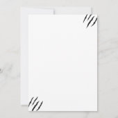 T Rex, Dinosaurus verjaardag, Save The Date (Achterkant)