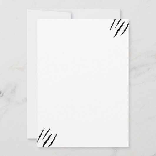 T Rex, Dinosaurus verjaardag, Save The Date (Achterkant)