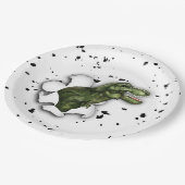 T-Rex Dinosaurus Verjaardagsfeest Papieren Borden Papieren Bordje (Gekanteld)