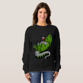T Rex Dinosaurus Wijnfeest Trui (Voorkant volledig)