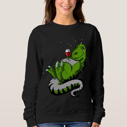 T Rex Dinosaurus Wijnfeest Trui (Voorkant)