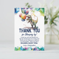 T-Rex Dinosaurusballonnen Verf Splash Verjaardag