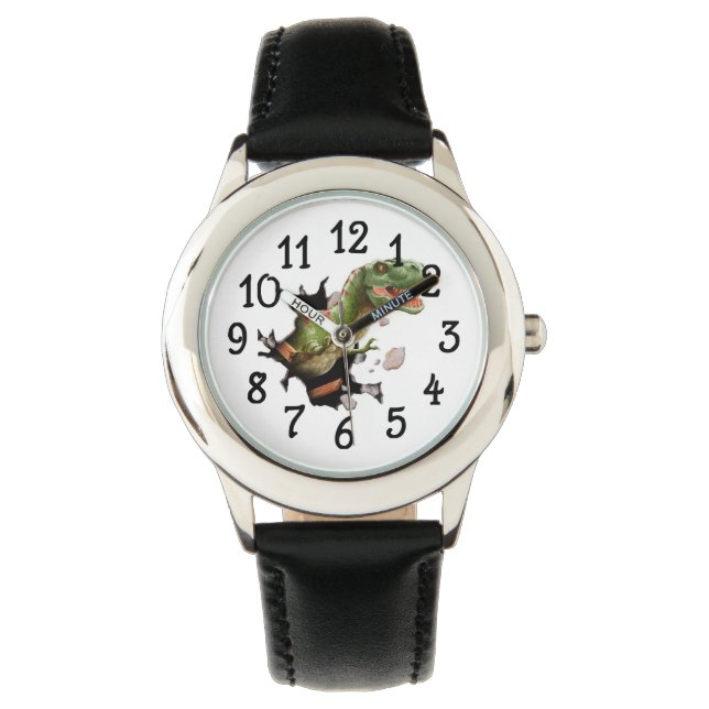 T-Rex dinosaurushorloge Horloge (Voorkant)