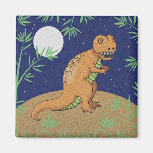 T-Rex Dinosaurusmagneet Magneet (Voorkant)