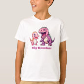 T-Rex Dinosaurussen Big Brother gepersonaliseerd T-shirt (Voorkant)