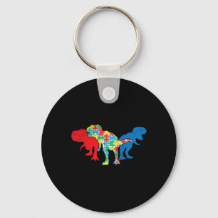 T-Rex Dinosaurussen Puzzel Dino Autisme Awareness  Sleutelhanger